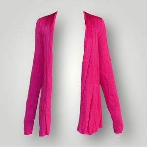 St.John Hot Pink Open Front Cardigan Sweater 🎀